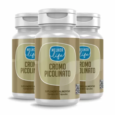 Cromo Picolinato + Vitaminas e minerais - Compre 2 Leve 3